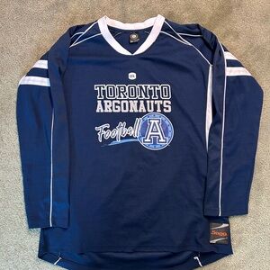 Vintage CFL Toronto Argonauts Long Sleeve Jersey Size Large Y2K Football